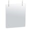 Azar Displays Hanging Clear Acrylic Plexiglass Shield Cashier PPE 30"x40", PK2 179966-100 - alternate 1